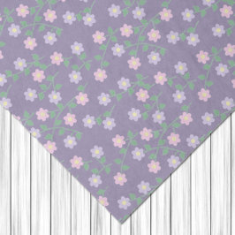 Purple Floral Birthday Tissuepapier