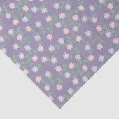 Purple Floral Birthday Tissuepapier (Detail)