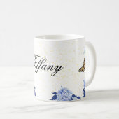 purple Floral bouquet in the blooming garden Koffiemok (Voorkant rechts)