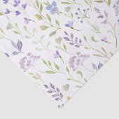 Purple Floral Decoupage Tissue Paper Tissuepapier (Detail)