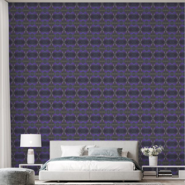 Purple Floral Garden Behang (Slaapkamer)