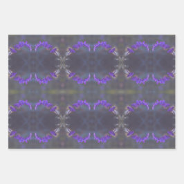 Purple floral garden inpakpapier vel