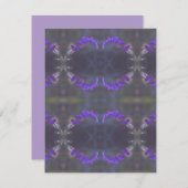 Purple Floral Garden Notitiekaartje (Voorkant / Achterkant)