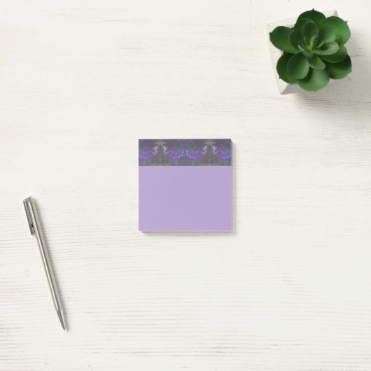 Purple Floral Garden Post-it® Notes (Kantoor)