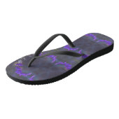 Purple Floral Garden Teenslippers (Schuin)