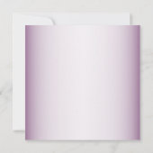 Purple Floral Geometric Greenery Bridal Shower Kaart (Achterkant)