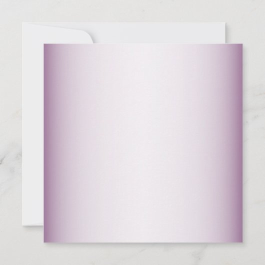 Purple Floral Geometric Greenery Bridal Shower Kaart (Achterkant)