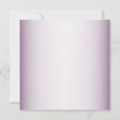 Purple Floral Geometric Greenery Rehearsal Dinner  Kaart (Achterkant)