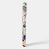 Purple Floral iPhone Case Pastel Flower Pattern (Achterkant / Rechts)