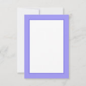 Purple Floral Motif Flat Thank You Card Bedankkaart (Voorkant)