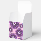 Purple Floral Pattern Modern Abstract Flower Desig Bedankdoosjes (Geopend)