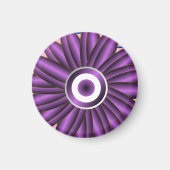 Purple Floral Pattern Modern Abstract Flower Desig Magneet (Voorkant)