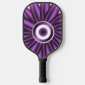 Purple Floral Pattern Modern Abstract Flower Desig Pickleball Paddle (Voorkant)