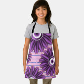 Purple Floral Pattern Modern Abstract Flower Desig Schort (Insitu)