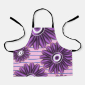 Purple Floral Pattern Modern Abstract Flower Desig Schort (Voorkant)