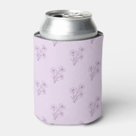 Purple Floral Pattern Simple Boho Vintage Party Blikjeskoeler