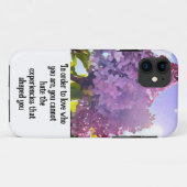 purple Floral photo bouquet inspirational phrase Case-Mate iPhone Case (Achterkant (horizontaal))