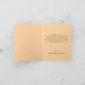 Purple Floral Photo Wedding Folded Bedankkaart (Binnen)