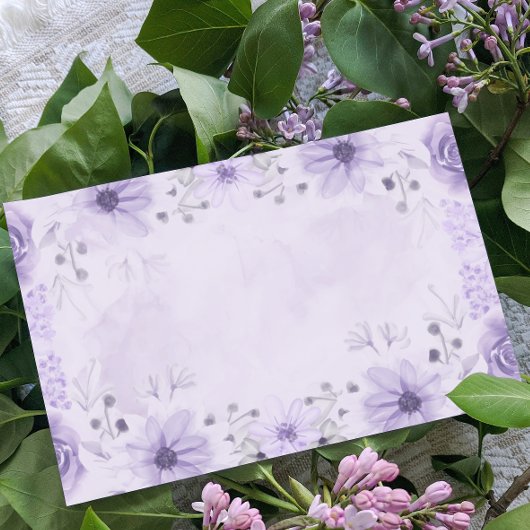 Purple floral post-it notes