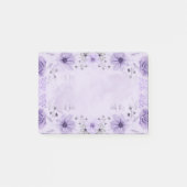 Purple floral post-it notes (Voorkant)