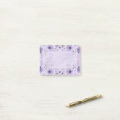Purple floral post-it notes (Op bureau)