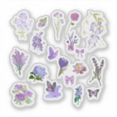 Purple Floral Sticker Pack (Voorkant)