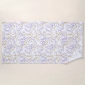 Purple Floral Strandlaken (Voorkant)