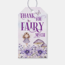 Purple Floral Thank You Fairy Much