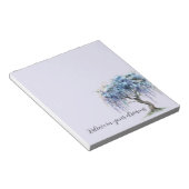 Purple Floral Tree Notitieblok (Schuin)