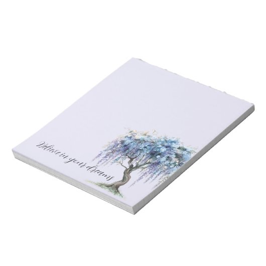 Purple Floral Tree Notitieblok (Linkerzijde)