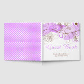 Purple Floral Twist Bridal Shower Gastenboek (Volledig)