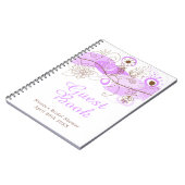 Purple Floral Twist Bridal Shower Notitieboek (Linkerzijde)