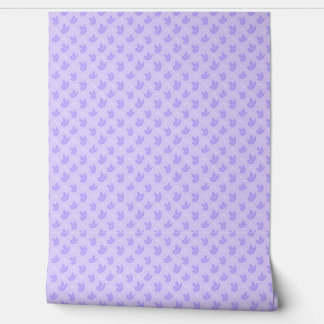 Purple Floral Wallpaper Behang