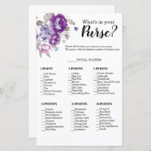 Purple Floral Wat zit er in je portemonnee douches (Voorkant / Achterkant)