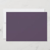 Purple Floral Wedding Save the Date Card (Achterkant)
