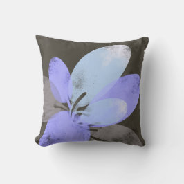 Purple Flower Accent Pillow – Modern Floral Art Cu Kussen