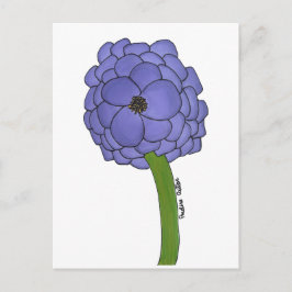 Purple Flower- Blank Briefkaart