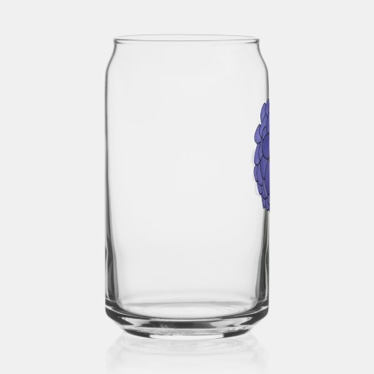 Purple Flower Blikvorm Glas (Rechts)