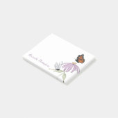 Purple Flower Butterfly and Dragonfly Custom Post-it® Notes (Schuin)