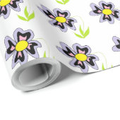 PURPLE FLOWER CADEAUPAPIER (Rol Hoek)