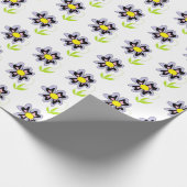 PURPLE FLOWER CADEAUPAPIER (Hoek)