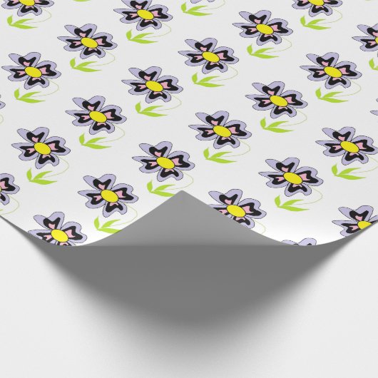 PURPLE FLOWER CADEAUPAPIER (Hoek)