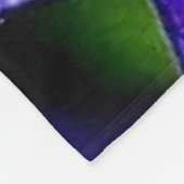 PURPLE FLOWER FLEECE DEKEN (Hoek)