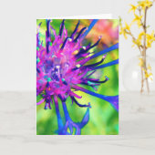 Purple Flower Kaart (Gele Bloem)