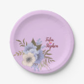Purple flower papieren bordje (Voorkant)