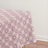 Purple Flower Plaid Pattern Tablecloth Tafelkleed (Voorbeeld)