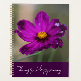 Purple Flower Planner