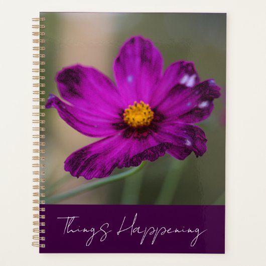 Purple Flower Planner (Voorkant)