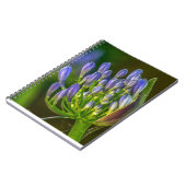 Purple flower Spiral Photo Notebook Notitieboek (Linkerzijde)