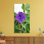 Purple flower spring flora collection canvas afdruk (Insitu (Woonkamer))